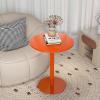 Antourlamm Modern Round Dining Table Cocktail Bar Table with Metal Base, Tall Bistro Pub Table, Kitchen Work Table Snack Table Coffee Table Tea Table Small Accent Nightstand (Size : 48x62cm) view 1