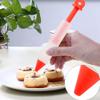 Silicone Food Writing Pen,4 Nozzles Silicone Food Writing Pen Chocolate Decorating Tools Cake Molds DIY Personalized Cake(red) view 2