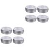 Lurrose 24pcs Round Aluminum Jars for Makeup Cream Storage Window Tin Containers for Crafts Candles and Travel Organizers view 1