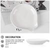 Luxshiny 4pcs Ceramic Spoon Rest Compact Utensil Holder for Kitchen Countertops Smooth Design for Daily Use for Dipping and Side Dishes Keeps Your Cooking Area Clean view 3