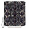 Modern Black Shower Curtain Set with Hook 48"x72",Washable Cloth Polyester Fabric Shower+Curtain,Waterproof Bath Curtains for Bathroom,Bathtubs Decor Accessories Abstract Rustic Chic Geometric Bohemia view 1
