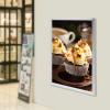 36X24inch LED Movie Poster Frame,Slim Snap Aluminum Alloy LED Light Box,Wall Mounted Backlit Art Picture Frame for Advertising Sign Display &Decorating Houses, Offices, Hotels (24" x 36"Silver) view 2