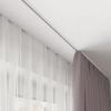 HDYZJQ Aluminium Hidden Curtain Rails, Square Recessed Track, Ceiling Mounted Curtain Track Kit, Ceiling Fix Aluminium Curtain Hanging Track, Complete Kit(Black,9m/29.5ft) view 2