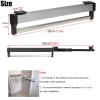 GONCBKVN Stainless Steel Pull Out Clothes Hanger Rail for Closet, Adjustable Heavy Duty Clothes Storage Hanger Rod, for Pants Coats (Color : Black, Size : 30cm/11.8in) view 2