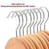 Coat Hangers Wooden 20 Pack, Non Slip with Crossbar 360 Rotatable Hook Cloth Hangers for Suits, Sweaters, Dresses, Pants (Color : E, Size : 40x23x1.2cm) view 2