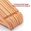 Coat Hangers Wooden 20 Pack, Non Slip with Crossbar 360 Rotatable Hook Cloth Hangers for Suits, Sweaters, Dresses, Pants (Color : E, Size : 40x23x1.2cm) view 4