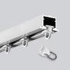 HDYZJQ Aluminium Hidden Curtain Rails, Square Recessed Track, Ceiling Mounted Curtain Track Kit, Ceiling Fix Aluminium Curtain Hanging Track, Complete Kit(White,5m/16.4ft) view 1
