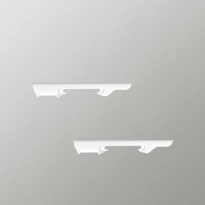 MaKefeile White Ceiling Mount Brackets for Curtain Track,Bendable Curtain Track,Aluminum Curtain Tracks Ceiling Mounting Hardware (4 PCS)
