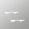 MaKefeile White Ceiling Mount Brackets for Curtain Track,Bendable Curtain Track,Aluminum Curtain Tracks Ceiling Mounting Hardware (4 PCS) view 1