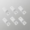MaKefeile White Ceiling Mount Brackets for Curtain Track,Bendable Curtain Track,Aluminum Curtain Tracks Ceiling Mounting Hardware (4 PCS) view 3