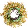 Spring Wreath Festival Wreath Artificial Plant Wreath Front Door Hanging Ornament Spring Summer Wreaths for Wedding Spring Festival Garden Party Home Decor view 2