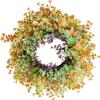 Spring Wreath Festival Wreath Artificial Plant Wreath Front Door Hanging Ornament Spring Summer Wreaths for Wedding Spring Festival Garden Party Home Decor view 3