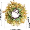 Spring Wreath Festival Wreath Artificial Plant Wreath Front Door Hanging Ornament Spring Summer Wreaths for Wedding Spring Festival Garden Party Home Decor view 4