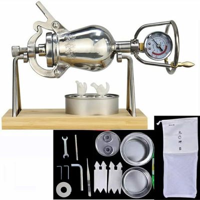 304 Stainless Steel Popcorn Machine, 280ml Mini Popcorn Machine,Hand Popcorn Machine, for Family Gathering Party Fun