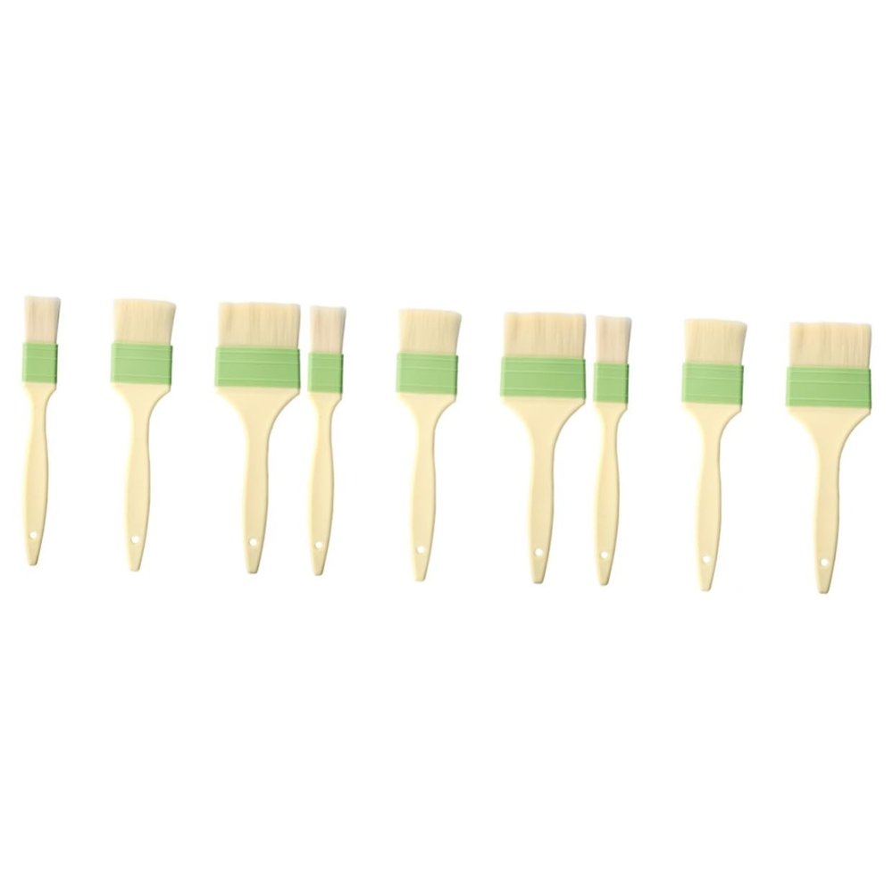 PRETYZOOM 9pcs Cooking Grease Brush Basting Brush for Barbecue Oil for Cooking Butter Pastry Small Medium Large