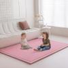 Loartee Faux Rabbit Fur Rug - 1.18" Thick Soft Fluffy Area Rug, Non-Slip Memory Foam Crawling Mat, Light Pink, 78"x118" view 2