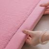 Loartee Faux Rabbit Fur Rug - 1.18" Thick Soft Fluffy Area Rug, Non-Slip Memory Foam Crawling Mat, Light Pink, 78"x118" view 3