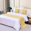 SXLXYOF Bohemian Bed Runner With Tassels - Knitting Throw Blanket, Woven Tail Towel, Hotel Home Scarf Protection - King Size Bedding Scarves Matching Cushions, D-1*Pillowcase view 1