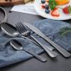 Black Silverware Set for 10 Luxury Beautifully Gloss Black Handle Flatware Set 40 Pieces Elegant Tableware Set 18/10 Stainless Steel Cutlery Utensil Sets for Home Restaurant Mirror Finish view 1