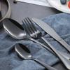 Black Silverware Set for 10 Luxury Beautifully Gloss Black Handle Flatware Set 40 Pieces Elegant Tableware Set 18/10 Stainless Steel Cutlery Utensil Sets for Home Restaurant Mirror Finish view 2
