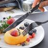 Black Silverware Set for 10 Luxury Beautifully Gloss Black Handle Flatware Set 40 Pieces Elegant Tableware Set 18/10 Stainless Steel Cutlery Utensil Sets for Home Restaurant Mirror Finish view 3