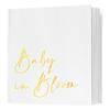 Calculs Baby in Bloom Baby Shower Guest Book, Gold view 1