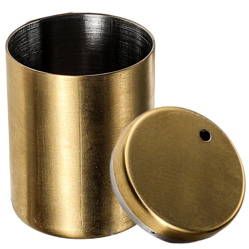 Hintyne Toothpick Holder Dispenser Toothpick Holder, 2PCS Stainless Steel Toothpick Dispenser, Large Capacity Thickening Toothpick Holder Dispenser for Kitchen,Gold