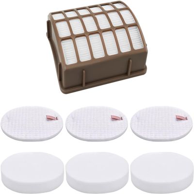 (1+3) Replacement HEPA & Foam Felt Filter Kit for Shark NV70 NV71 NV80 NVC80C NV90 NV95 UV420 Vacuum Cleaner Part #XFF80 and XHF80