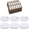 (1+3) Replacement HEPA & Foam Felt Filter Kit for Shark NV70 NV71 NV80 NVC80C NV90 NV95 UV420 Vacuum Cleaner Part #XFF80 and XHF80 view 1
