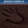 Smiry Luxury Chenille Bathroom Rugs 48x32, Extra Soft and Absorbent Shaggy Bath Mat, Machine Washable, Non-Slip Plush Carpet Runner for Tub, Shower, and Floor, Home Decor Accessories, Brown view 4