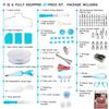 Cake Decorating Supplies Kit with Ebook, Cake Turntable for Decorating, 64 Icing Ping Tips, 32 Piping Bags,3 Icing Scrapers, 2 Spatulas, 14 Fondant Mould, Cake Leveler for Baking Beginners(Blue) view 3