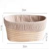25cm Oval Bread Banneton Proofing Basket Set Bread Rising Basket With Scraper Brush Cloth Bag For Professional And Home Bakers Baking Bowl Dough Gift Baker Proof Basket Proofing Box (Size : Oval 25cm view 2