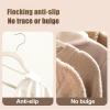 Clothes Hangers - 10 Pack Flocked Anti-Slip Grooves Clothes Hangers Space Saving Hooks Hangets for Sling, Coats and Jackets (Color : B, Size : 45x23x0.5cm) view 3