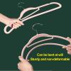 Clothes Hangers - 10 Pack Flocked Anti-Slip Grooves Clothes Hangers Space Saving Hooks Hangets for Sling, Coats and Jackets (Color : B, Size : 45x23x0.5cm) view 4