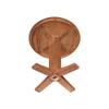 36" Solid Wood Round Top Pedestal Dining Table - 35.9" High, Distressed Oak view 4