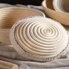 Bread Proofing Basket Oval Banneton Brotform Bake Bread Dough Rising Proofing Proving Rattan Basket With Dough Scraper And Linen Liner Cloth 100% Natural Rattan For Bakers (Size : Oval 25cm) view 3