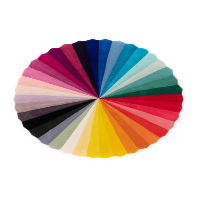 ELYSSIA Decor Premium Hand Tufted Sun Rays Area Rug, Luxury Non-Slip Round Carpet for Living Room, Dining Room & Entryway, Multi-Color: 10x10 ft