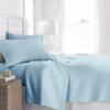 AHJ Beddings Hotel Luxury 1200 Thread Count Full Size 7 Piece Bed in a Bag (19 inch Deep Pocket Sheet Set & 300GSM Comforter) 100% Egyptian Cotton - Sky Blue Solid view 2