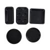 Bakeware Set Professional Carbon Steel Baking Pans Set with Cake Baking Pans Pizza Tray for Home Kitchen (Black) view 2