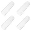 WRITWAA 4pcs Transparent Glass Candle Covers Cylinder Candle Shield for Home Decoration for Pillar and Tealight Elegant Design for and Centerpieces view 1