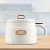 Bothyi Small Rice Cooker Electric Pot 1.6L Electric Cooker Personal Rice Maker Nonstick Noodle Cooker for 1-3 People Apartment Stews, Beige view 3