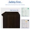 blini 5-Shelf Tall Bookcase Wooden Bookshelves 33in Wide Floor Standing Display Storage Book Shelves 70 in Dark Cherry Bookcase for Home Office, Living Room, Bed Room view 4