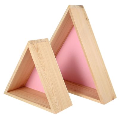 LABRIMP 2pcs Wall-Mounted Storage Shelf Wooden Display Racks for Bedroom Practical Home Storage for Objects Elegant Rustic Decor for Living Space