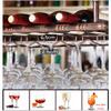 Ceiling Mounted Hanging Wine Bottle Holder Red Wine Cup Holder Upside Down Cup Holder Holder for Kitchen Bar Decor Shelf view 4