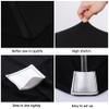 BDDC Table Covers for 6 Foot Tables, 6 Pack Black Washable and Wrinkle Resistant Stretch Tablecloths Rectangle 6ft for Events, Wedding, Banquets, Parties view 3