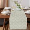 Sage Green Floral Table Runner 72 Inches Long,Kitchen Dining Burlap & Cotton Tablerunner for Small/Round/Square/Wedding/Coffee/Dining Table Party Home Abstract Minimalist Geometric Flower 16 x 72 view 4