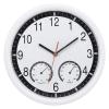 CHICKEN Wall Decor Creative Wall Clock Living Room Modern Temperature and Humidity Plastic Wall Clock Home Decoration Kitchen Wall Clock 10 Inch Clock for Bedroom view 1