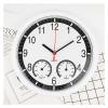 CHICKEN Wall Decor Creative Wall Clock Living Room Modern Temperature and Humidity Plastic Wall Clock Home Decoration Kitchen Wall Clock 10 Inch Clock for Bedroom view 3