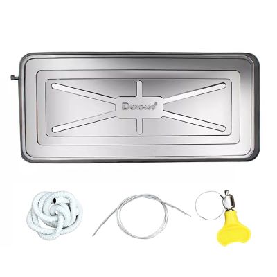 Air Conditioner Condensate Drain Pan, Outdoor Stainless Steel Universal Ac Drip Cushion Water Collecting Drainage Pan, for Window Ac and Mini Split Units (Color : 3P 92x44cm/36x17in)