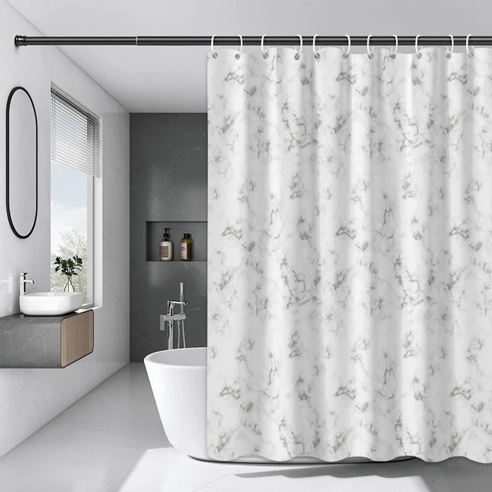 HNBFKD Waterproof Durable Bath Shower Curtain Bathroom Curtain with Hooks Shower Curtains for Bathroom Modern Decor 71x71in(WxH)/180x180cm